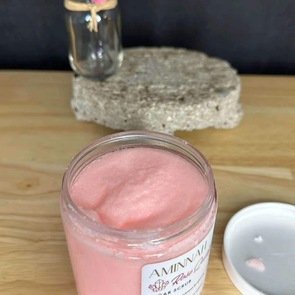 Aminnah Rose Quartz Sugar Scrub‎ - Picture 9 of 9